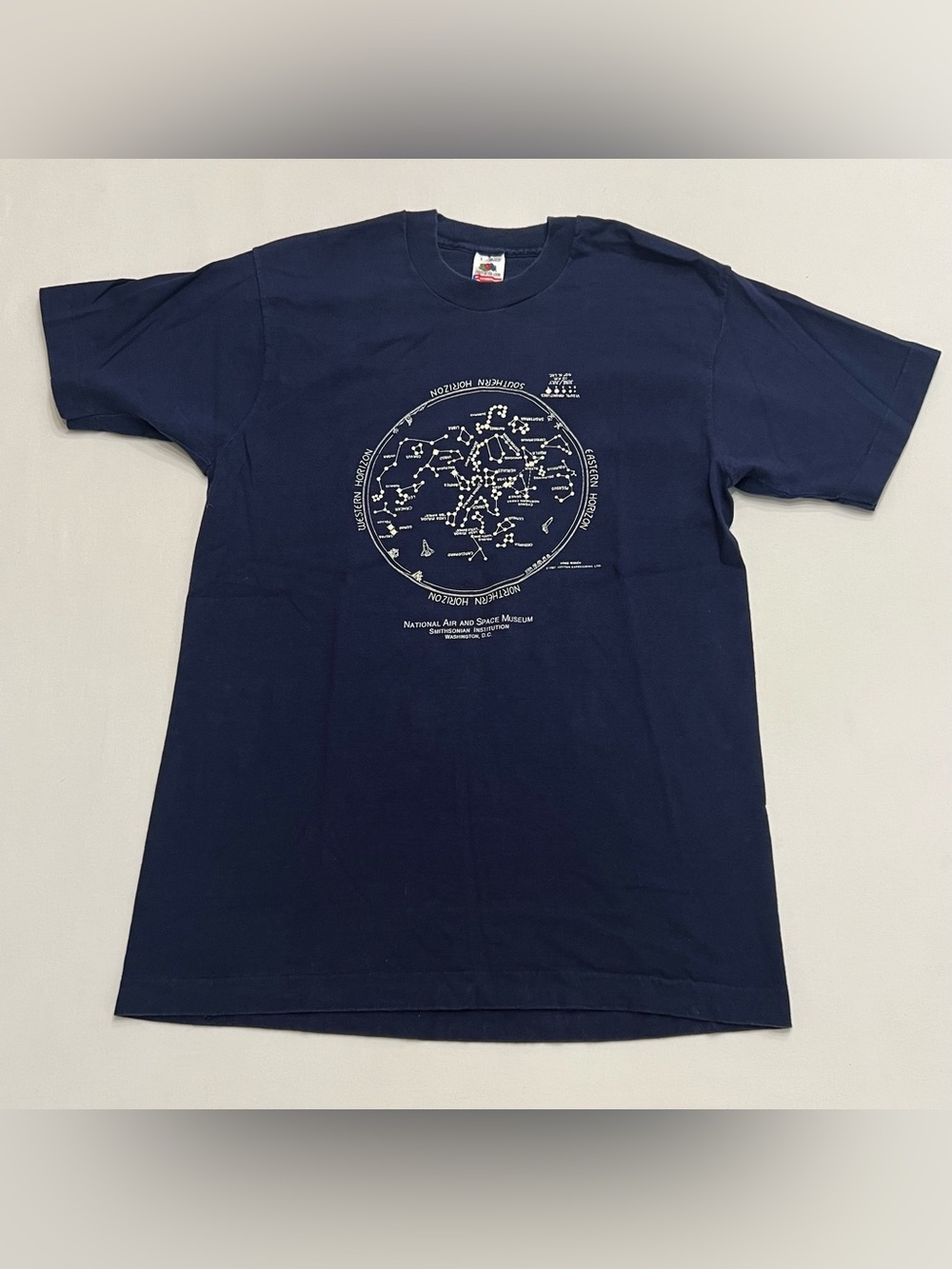 vintage 1987 Smithsonian National Air and Space Museum T Shirt Glow In The Dark